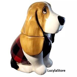 The Pioneer Woman Stoneware Cookie Jar Charlie Basset Hound Ceramic Dog Treat
